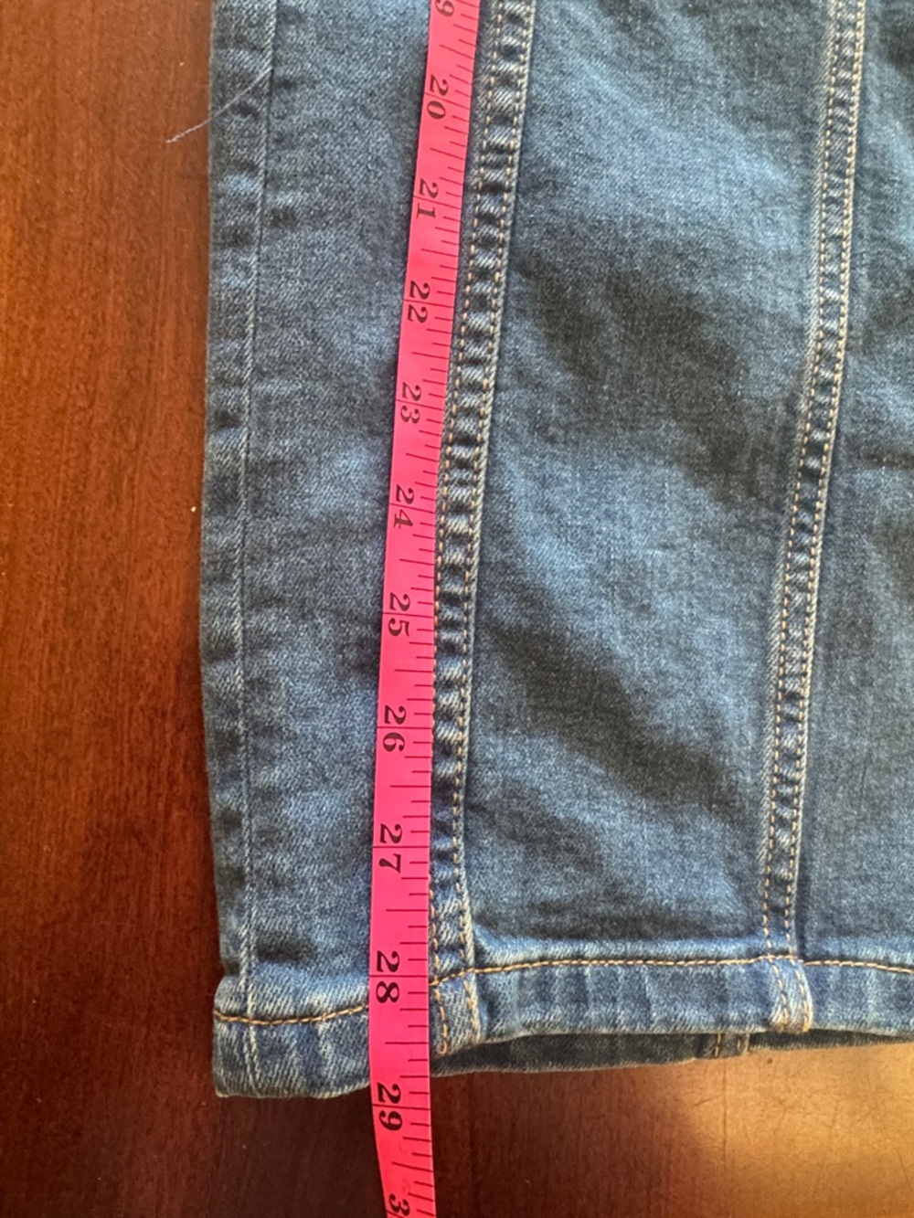 Anthropologie Pilcro and the Letterpress Denim Button-Front Midi Pencil Skirt - Picture 8 of 11